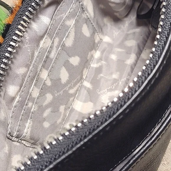 NWOT Aimee Kestenberg Billie Hair Calf Crossbody bag with Tech case